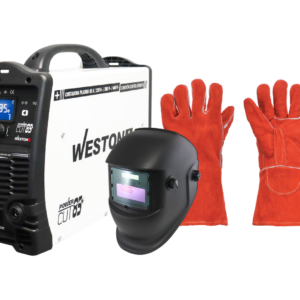 CORTADORA DE PLASMA INVERTER CNC CUT 85A 220/380/440V (1F - 3F) WESTON + CARETA + GUANTES