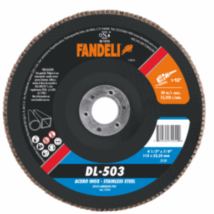 DISCO LAMINADO 4 1/2 Z-80 (INOX) DL-503 FANDELI