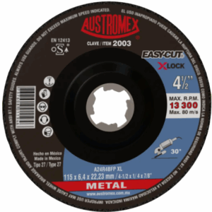 DISCO DE DESBASTE 4 1/2 X 1/4 AUSTROMEX