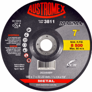 DISCO DE DESBASTE 7 x 1/4 x 7/8 MAGMA, AUSTROMEX