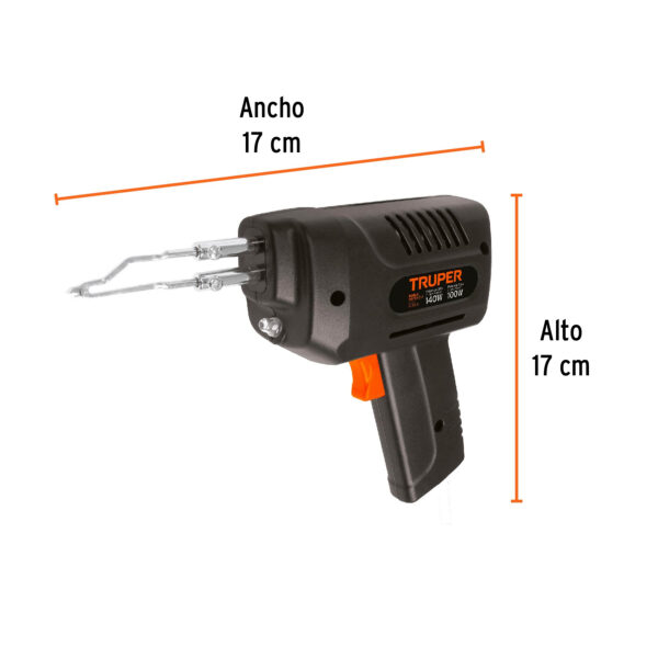 Cautín 140 W tipo pistola con 2 temperaturas, Truper - Image 2