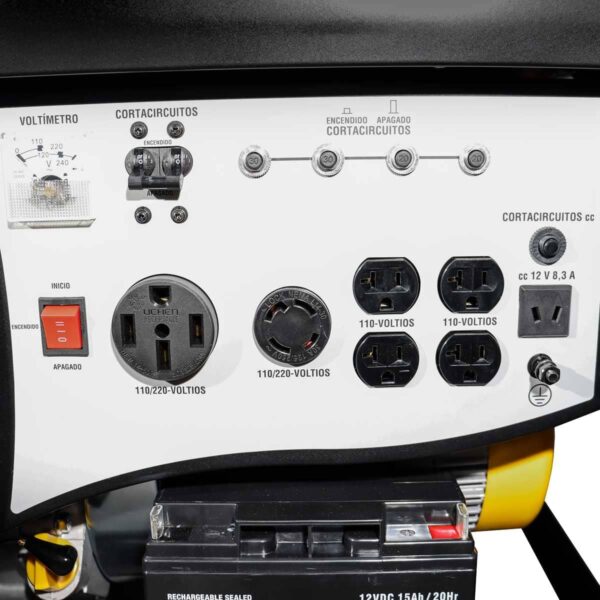 GENERADOR ELECTRICO A GASOLINA 7480W (INICIO ELECTRICO) - Image 2