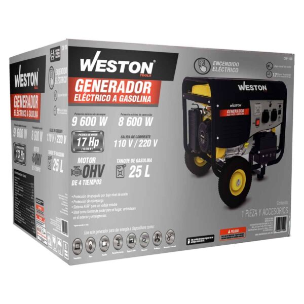 GENERADOR ELECTRICO A GASOLINA 9020W (INICIO ELECTRICO - Image 4