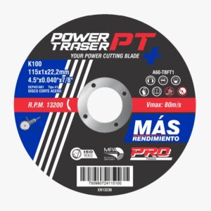 DISCO CORTE INOXIDABLE 7 X1/16 POWER TRASER