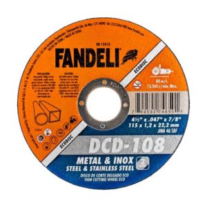DISCO CORTE P/METAL 4 1/2 x .47 x 70/8 74650 FANDELI