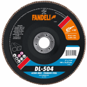 DISCO LAMINADO  7" X 7/8 Z-40 (INOX) DL-504 FANDELI