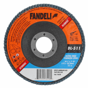DISCO LAMINADO 4 1/2 G60 (XIRC-INOX) DL-511 FANDELI
