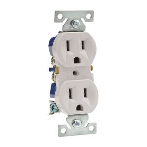 CONTACTO DOBLE ATERRIZADO MARFIL 15A 127V