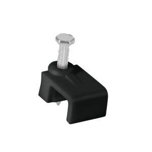 Bolsa c/20 grapas negras 5 x 8,5 mm p/cable plano