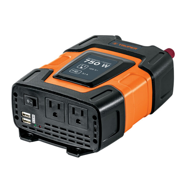 INVERSOR DE CORRIENTE 750W CON PUERTOS USB, TRUPER
