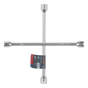 LLAVE DE CRUZ 14" PULIDA Y CROMADA TRUPER