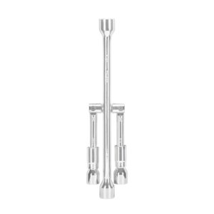 LLAVE DE CRUZ 14", PLEGABLE PULIDA Y CROMADA TRUPER