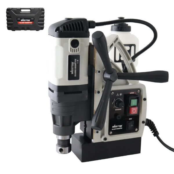 TALADRO MAGNÉTICO 35MM X 30MM 1550W BROQUERO 1/2" ZANCO WELDON 3/4" 110V