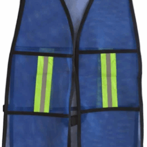 CHALECO MALLA AZUL CON REFLEJANTE