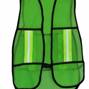 CHALECO MALLA VERDE LIMON CON REFLEJANTE