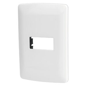 Placa 1 módulo de ABS, línea Italiana, color blanco