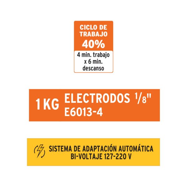 Soldadora inversora 160A, Bi-voltaje 127/220V, TRUPER - Image 4