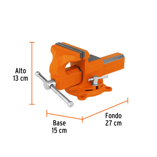 Tornillo de banco 4" tipo europeo de hierro nodular, Truper - Image 2