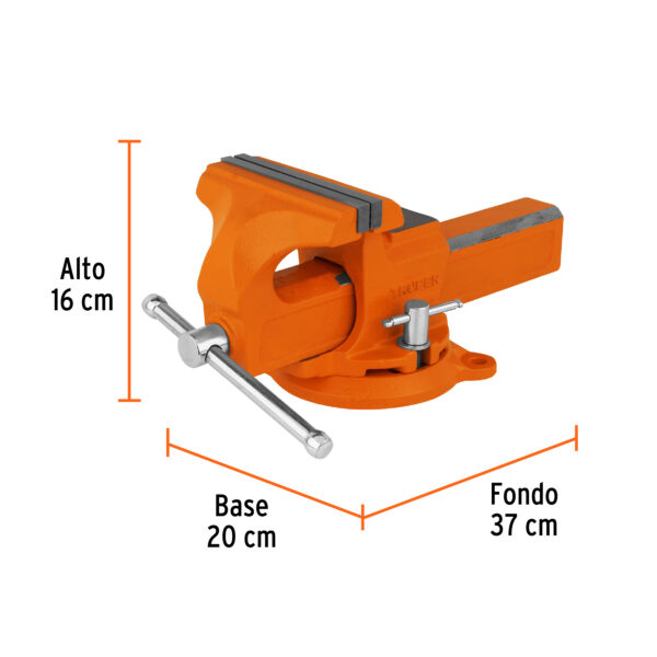 Tornillo de banco 6" tipo europeo de hierro nodular, Truper - Image 2