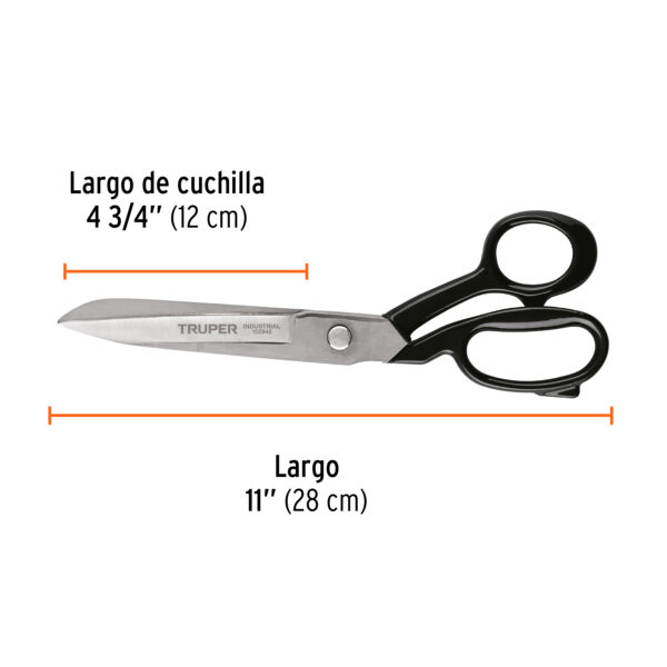 Tijera 11" industrial para sastre, TRUPER - Image 2