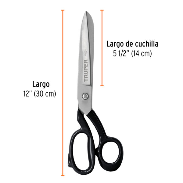 Tijera 12" industrial para sastre, TRUPER - Image 2