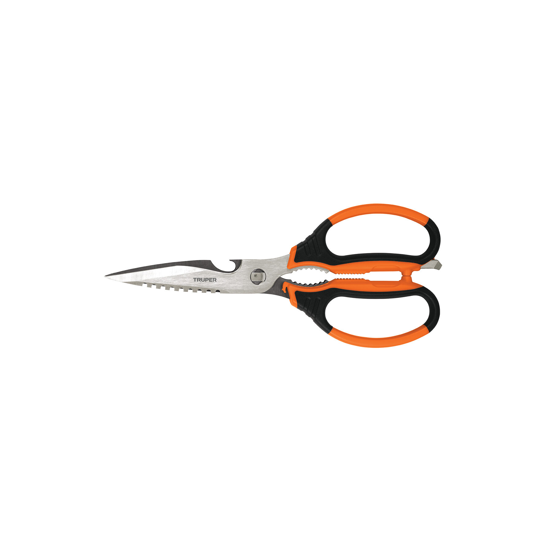 Tijera 8" multiusos de acero inoxidable, para cocina, TRUPER