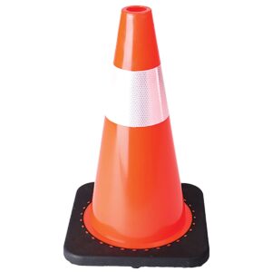 CONO PVC DE 71 CM CON BASE Y REFLEJANTE