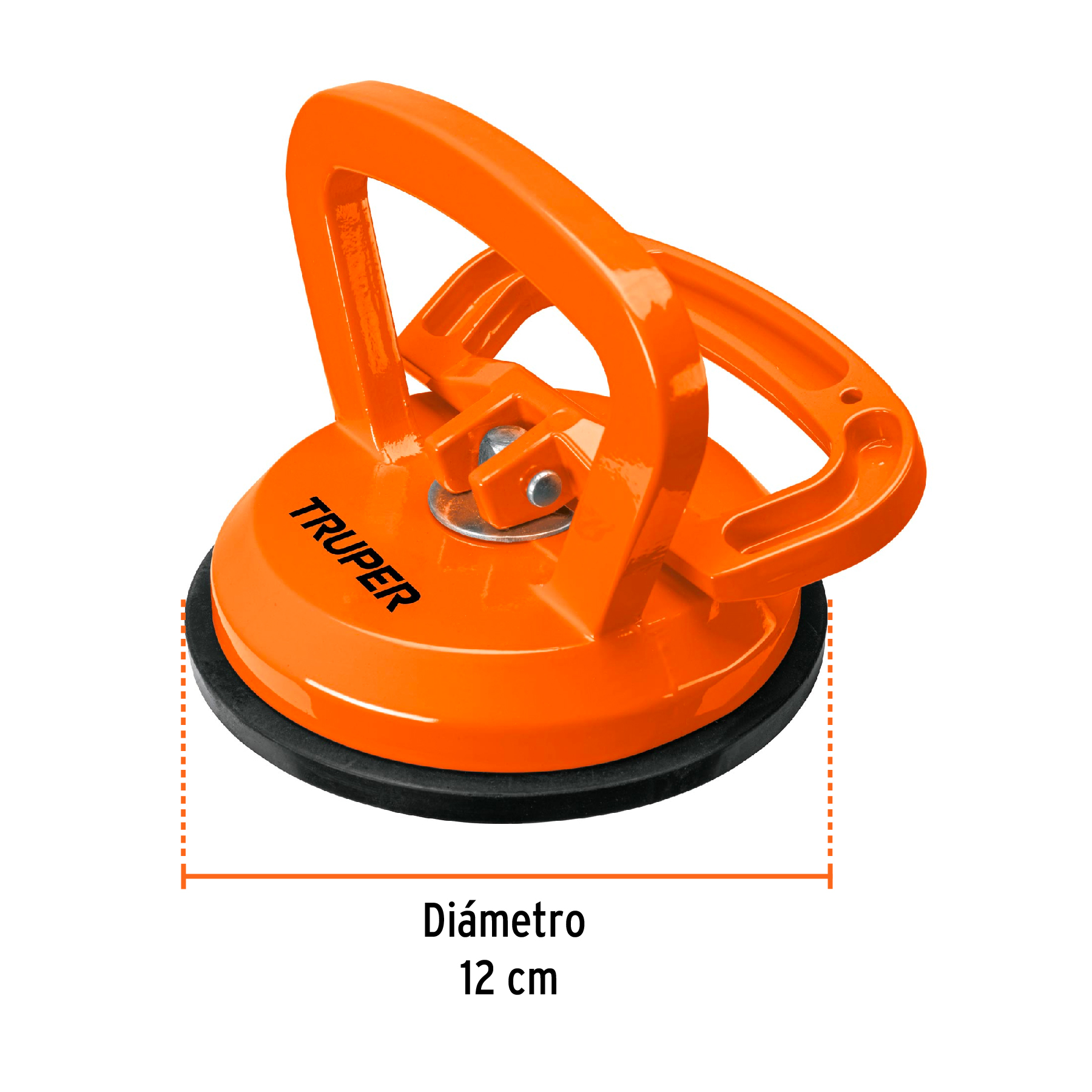 Ventosa de aluminio para vidrio, 1 copa de succión, Truper - Image 2