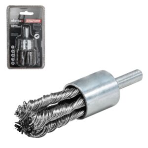 CEPILLO TIPO BROCHA TRENZADO 1-1/8" C/VASTAGO 1/4" A. AL CARBON .014'' WESTON