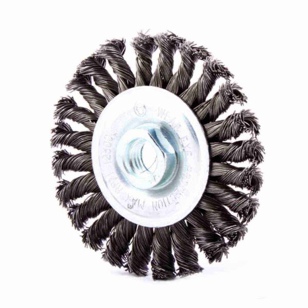 CEPILLO CIRCULAR TRENZADO 6" X 5/8-11 CARA DELGADA A. AL CARBON .020" WESTON