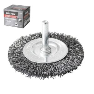 CEPILLO CIRCULAR ONDULADO 3" C/VASTAGO 1/4" ACERO .012" WESTON