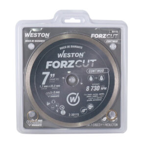 DISCO DE DIAMANTE RIN CONTINUO 7" FORZCUT WESTON