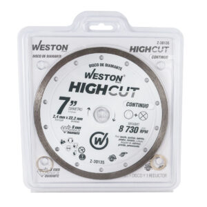 DISCO DE DIAMANTE RIN CONTINUO 7" HIGHCUT WESTON