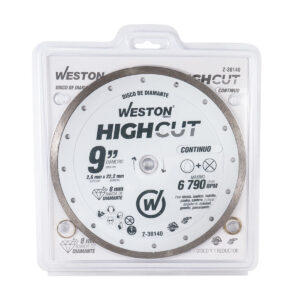 DISCO DE DIAMANTE RIN CONTINUO 9" HIGHCUT WESTON