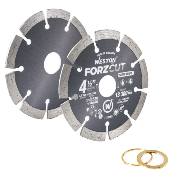 DISCO DE DIAMANTE RIN SEGMENTADO 4-1/2" FORZCUT WESTON - Image 3
