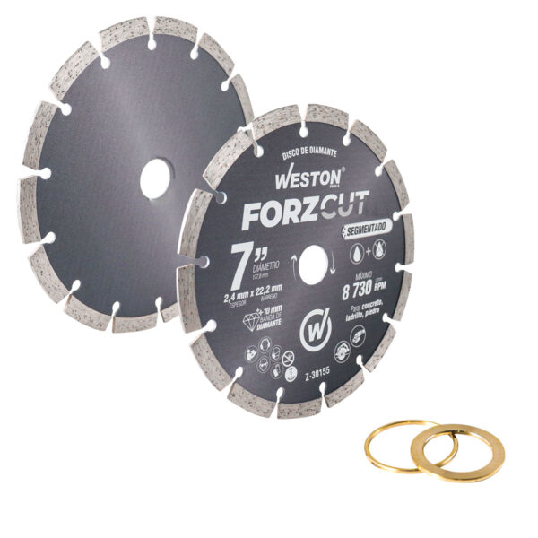 DISCO DE DIAMANTE RIN SEGMENTADO 7" FORZCUT WESTON - Image 3