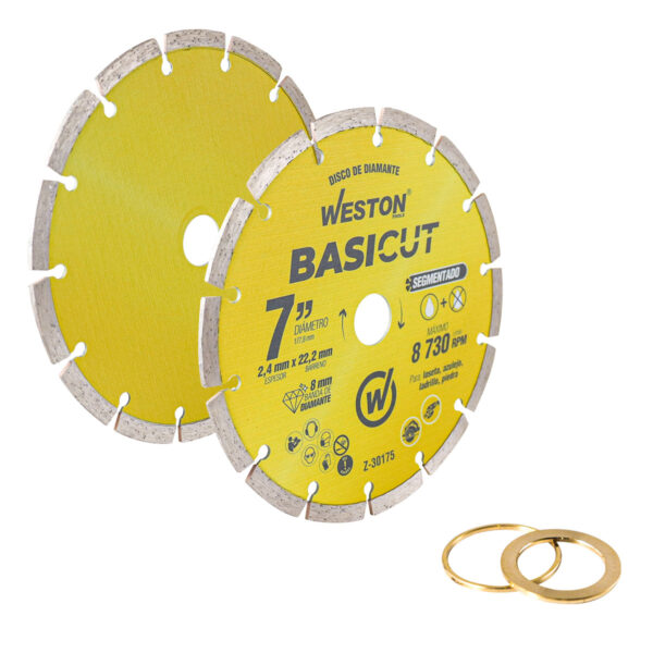 DISCO DE DIAMANTE RIN SEGMENTADO 7" BASICUT WESTON - Image 3