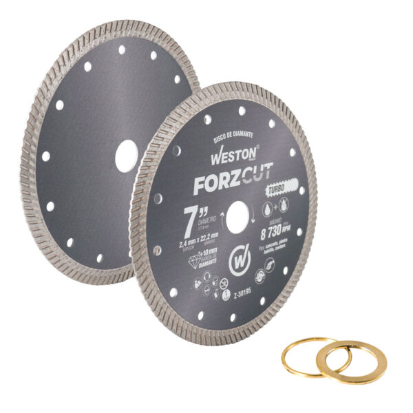 DISCO DE DIAMANTE RIN TURBO 7" FORZCUT WESTON - Image 3