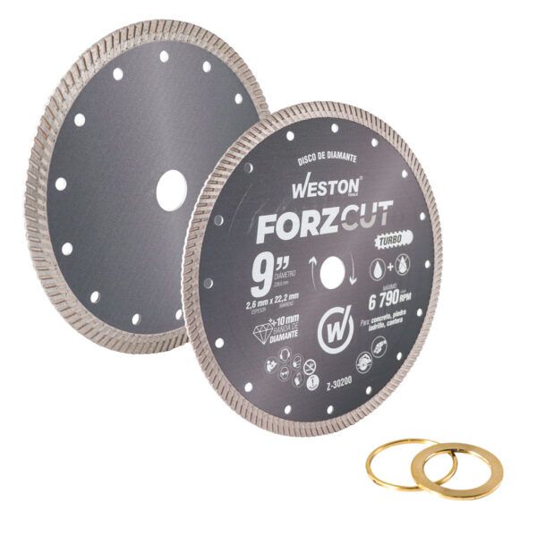 DISCO DE DIAMANTE RIN TURBO 9" FORZCUT WESTON - Image 3