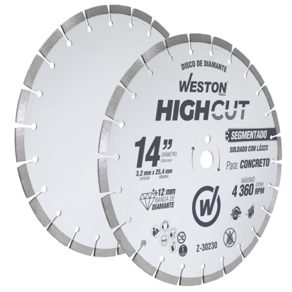 DISCO DE DIAMANTE RIN SEGMENTADO 14" 12/17 WESTON - Image 3