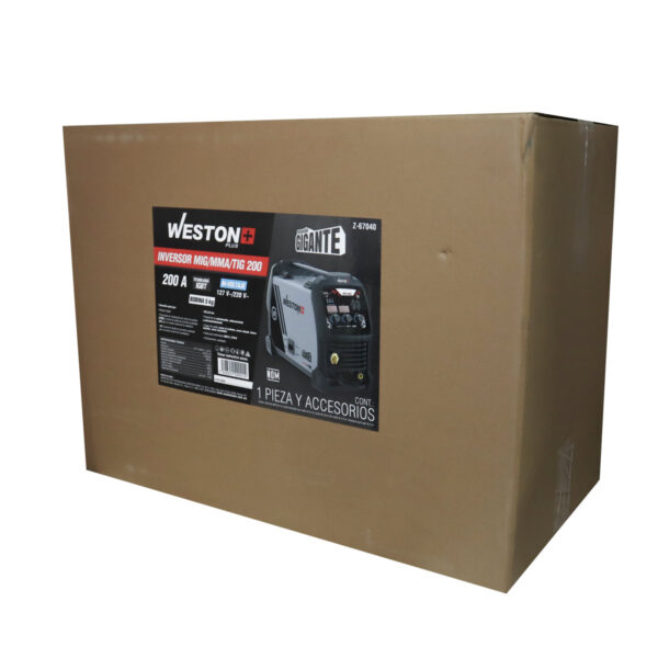 INVERSOR MULTIPROCESOS 3 EN 1, MMA/TIG/MIG 110/220V 1 FASE 200AMP PLUS - Image 4