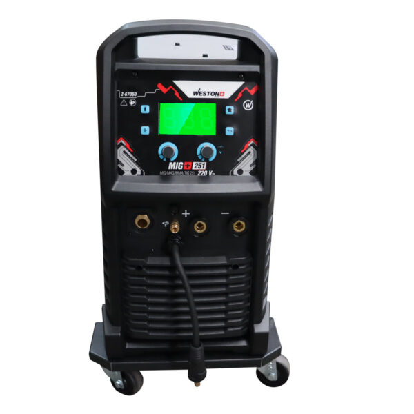 MAQUINA DE SOLDAR INVERSOR MIG/MAG/MMA/TIG 251 AMP 220V 1 FASE P/15KG PLUS - Image 2