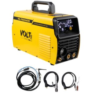 SOLDADORA INVERSOR MULTIPROCESOS MMA Y TIG ACDC; BI-VOLTAJE PANTALLA LED