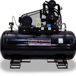 COMPRESOR HORIZONTAL 430Lts CABEZAL 2 PISTONES EN LINEA MOTOR CARROLL 5HP,220V 2PH, 21CFM, 175PSI