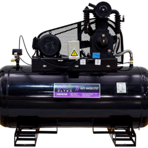 COMPRESOR HORIZONTAL 430Lts CABEZAL 2 PISTONES EN LINEA MOTOR CARROLL 5HP,220V 3PH, 21CFM, 175PSI