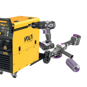 INVERSOR SOLDADOR MIG/MMA 220V/40-250A LIFT-TIG + KIT DE ESMIRILADORA, TALADRO EN MALETA PLASTICA Y 10 DISCOS 4 1/2