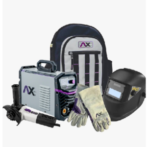 COMBO SOLD INV 250A BI VOLT (AXT-257LCD) MOCHILA P/HERR (AXT-BP500), GUANTES (AXT-GP043-E), MINI (AXT-ES855) Y CARETA (AXT-CE1005) AXTECH