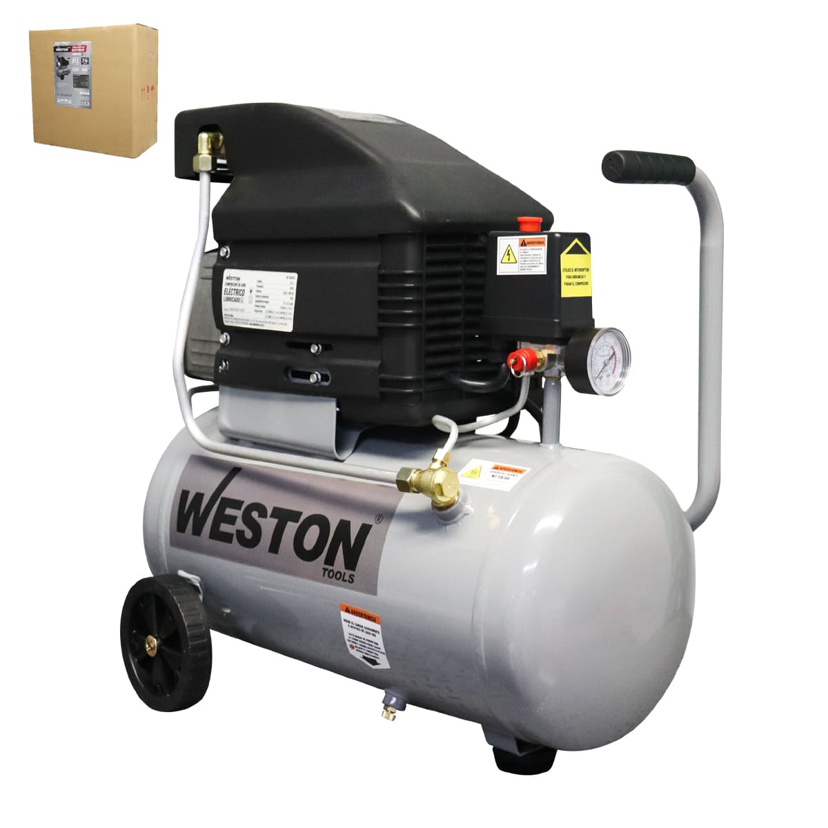 COMPRESOR D/AIRE DIRECTO LUBRICADO MOTOR 2HP L 110V W-60024 WESTON